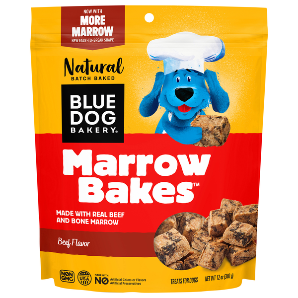 Blue Dog Bakery Natural Marrow Bakes Beef Flavor Dog Treats