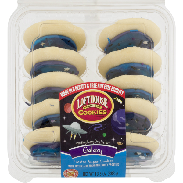 Lofthouse Galaxy Frosted Sugar Cookies - 10 ct
