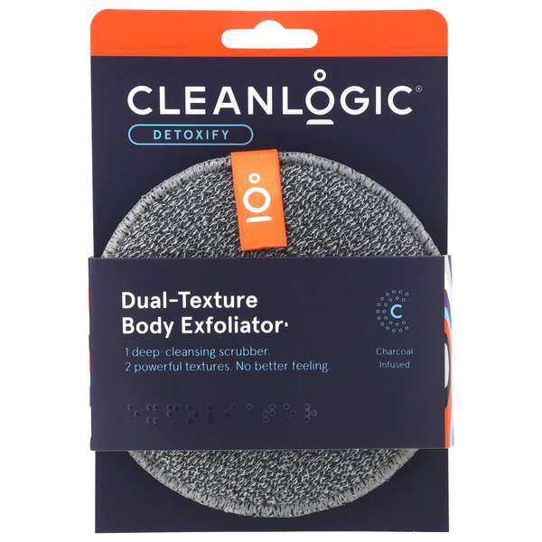 Cleanlogic Detoxify Dual-Texture Body Exfoliator Charcoal