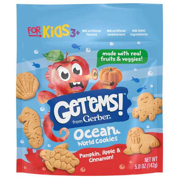 Get'ems! from Gerber Pumpkin Apple & Cinnamon Ocean World Cookies