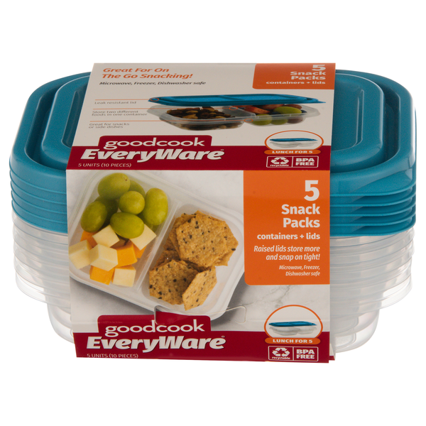 Good Cook EveryWare Snack Packs Containers + Lids