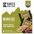 Kate's Real Food Organic Mini Peanut Butter Dark Chocolate Snack Bars 6 ct