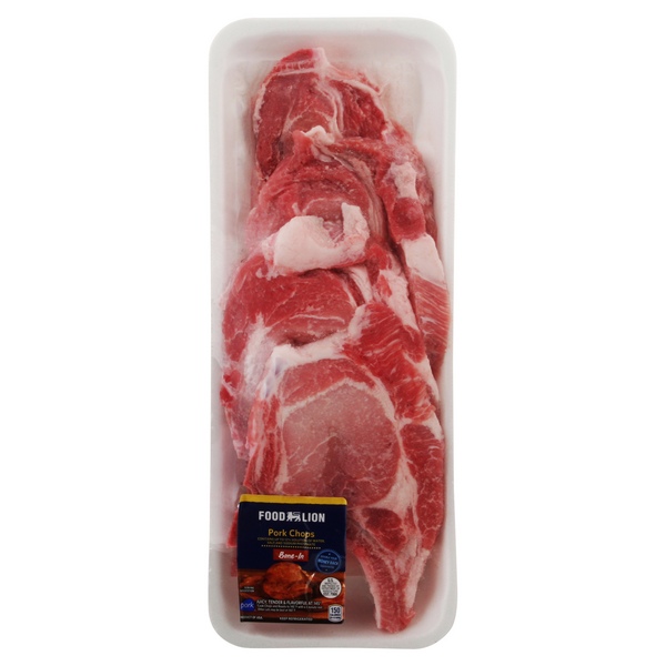 Save on Food Lion Pork Chops Bone In Fresh Order Online Delivery Food