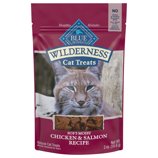 BLUE Wilderness Grain Free Chicken & Salmon Recipe Soft-Moist Cat Treats