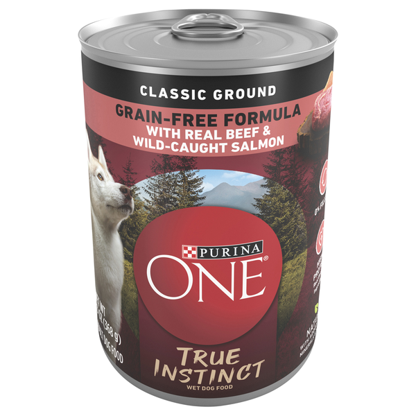 Purina ONE True Instinct Grain Free Ground Beef/Salmon Adult Wet Dog Food