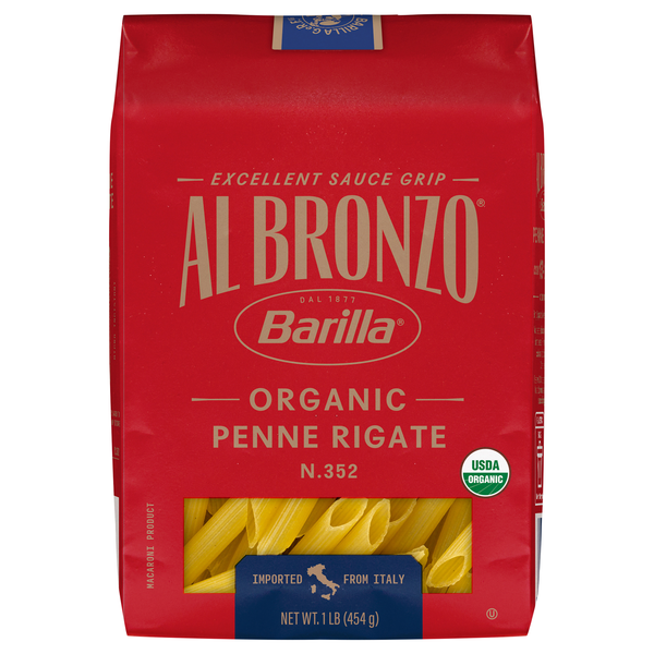 Barilla Al Bronzo Organic Penne Rigate Pasta