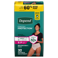 Depend Women's Fresh Protection Incontinence Underwear Maximum Blush S