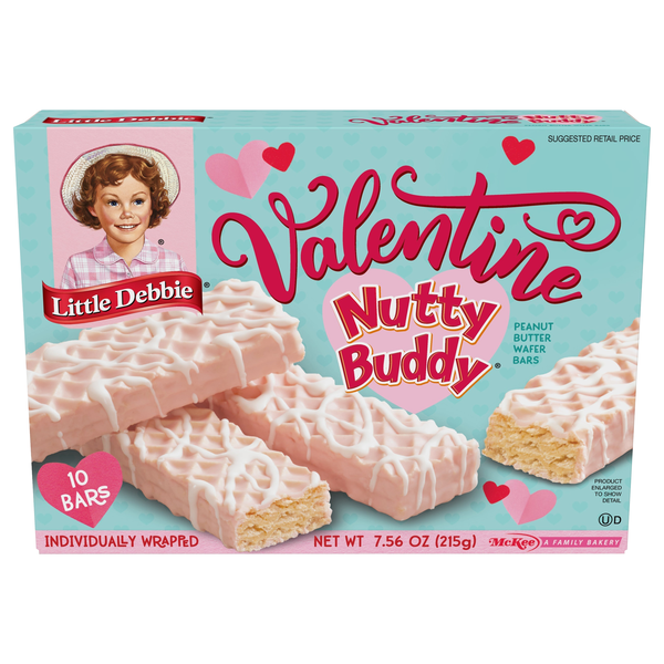Little Debbie Be My Valentine Nutty Buddy Wafer Bars - 10 ct