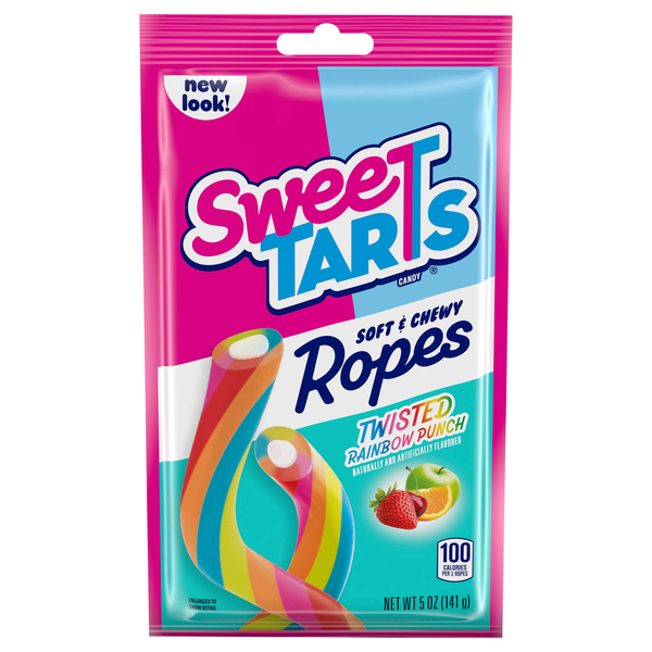 SweeTARTS Ropes Twisted Rainbow Punch Chewy Candy
