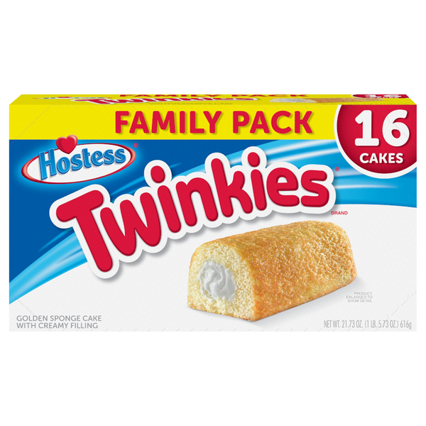 Hostess Twinkies Snack Cakes Family Pack - 16 ct