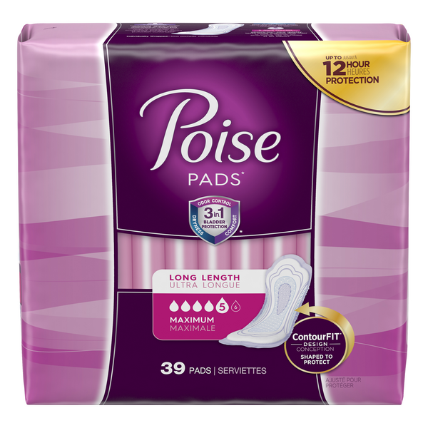 Save on Poise Incontinence Pads Maximum Absorbency Long Order Online