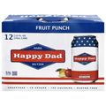 Happy Dad Fruit Punch Hard Seltzer - 12 pk