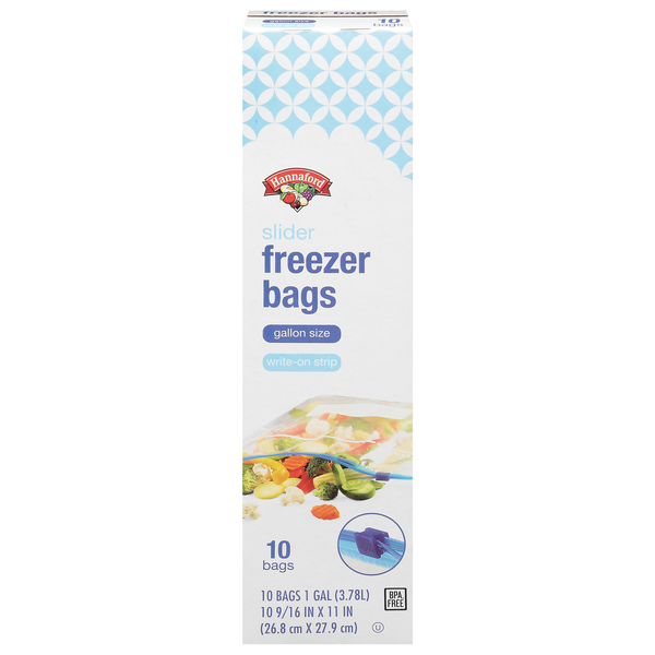 Hannaford Gallon Slider Freezer Bags