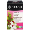 Stash Caffeine Free Wild Raspberry Hibiscus Herbal Tea Bags