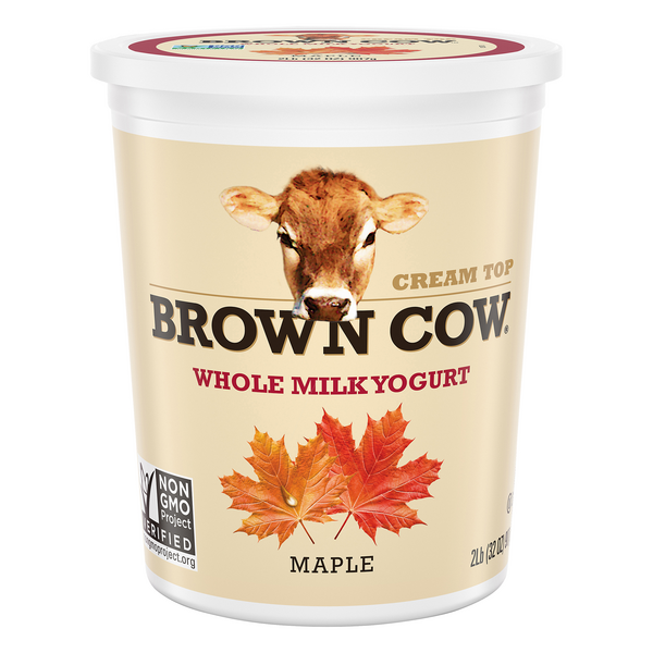 Brown Cow Cream Top Whole Milk Maple Yogurt