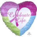 Breast Cancer Awareness Foil Helium-Filled Balloon (Design Varies)