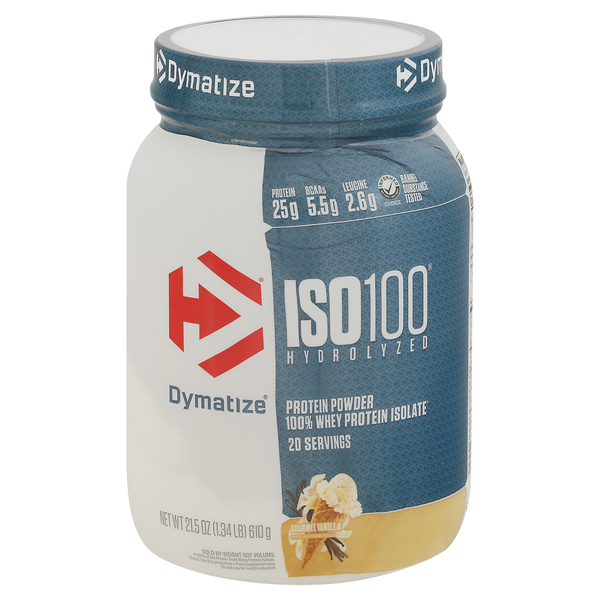 Dymatize ISO100 Hydrolyzed Gourment Vanilla Protein Powder