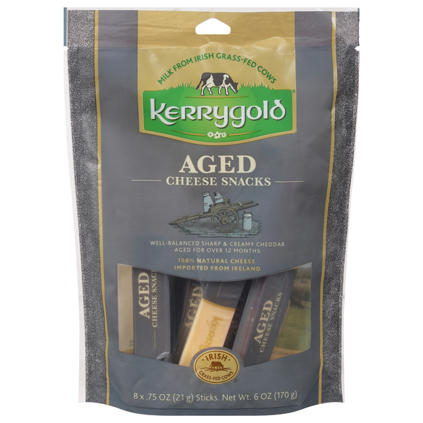 Kerrygold Aged Irish Cheddar Cheese Sticks - 8 ct