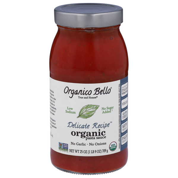 Organico Bello True & Honest Organic Delicate Recipe Pasta Sauce