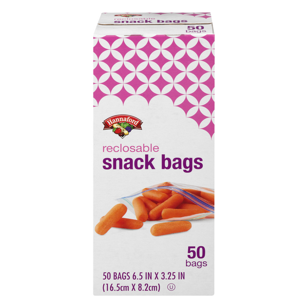 Hannaford Reclosable Snack Bags