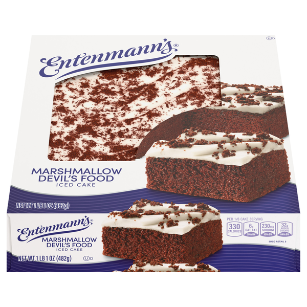 Entenmann's Marshmallow Devil's Food Iced Cake