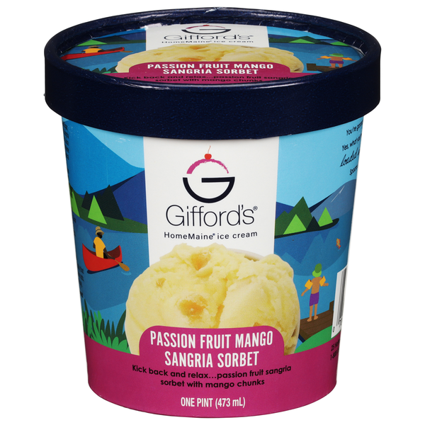 Gifford's Passion Fruit Mango Sangria Sorbet