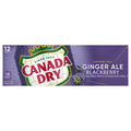Canada Dry Blackberry Ginger Ale Soda Caffeine Free - 12 pk