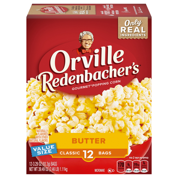 Orville Redenbacher's Butter Classic Bags Microwave Popcorn - 12 ct