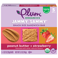 Plum Organics Tots Jammy Sammy PB & Strawberry Sandwich Bars - 5 ct