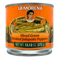 La Morena Sliced Green Pickled Jalapeno Peppers