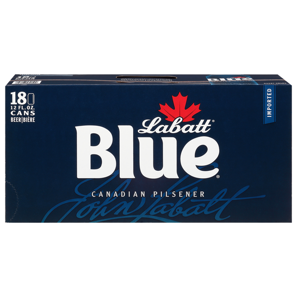 Labatt Blue Canadian Pilsener Beer - 18 pk