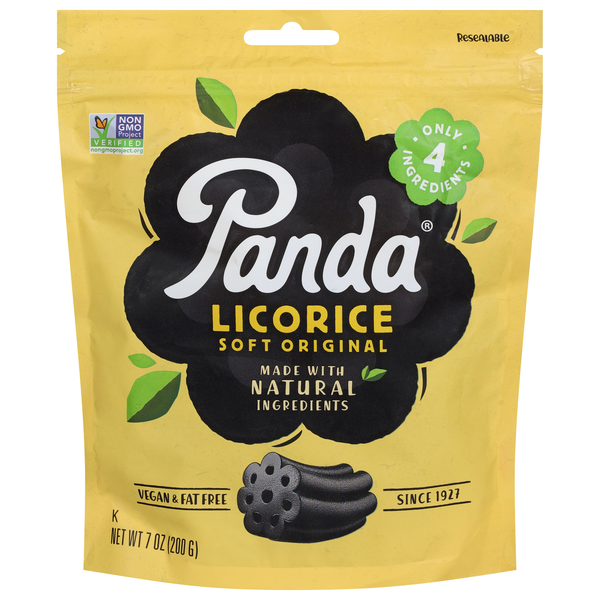 Panda All Natural Black Licorice Candy Chews
