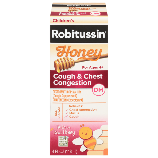 Robitussin Children's Cough & Chest Congestion DM Honey Ages 4+