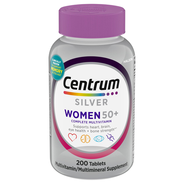 Centrum Silver Women 50+ Multivitamin Multimineral Supplement Tablets
