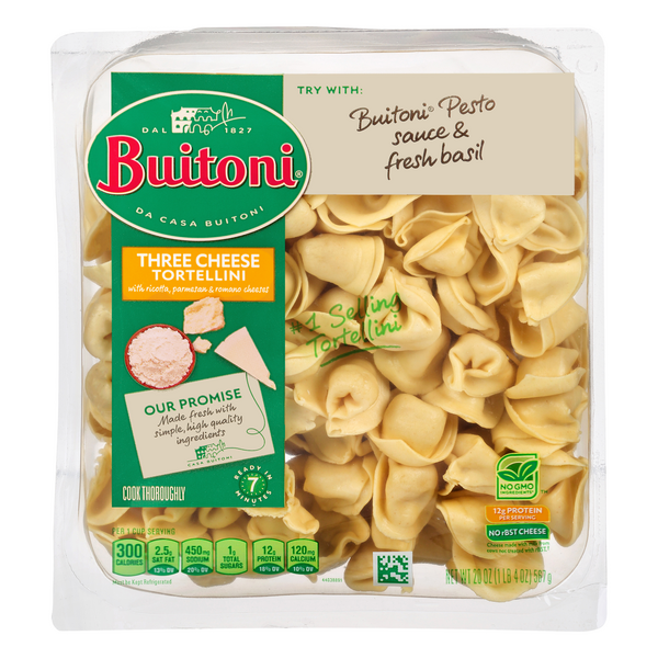 Buitoni Three Cheese Tortellini Pasta Family Size Fresh