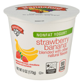 Hannaford Non Fat Strawberry Banana Yogurt Cup