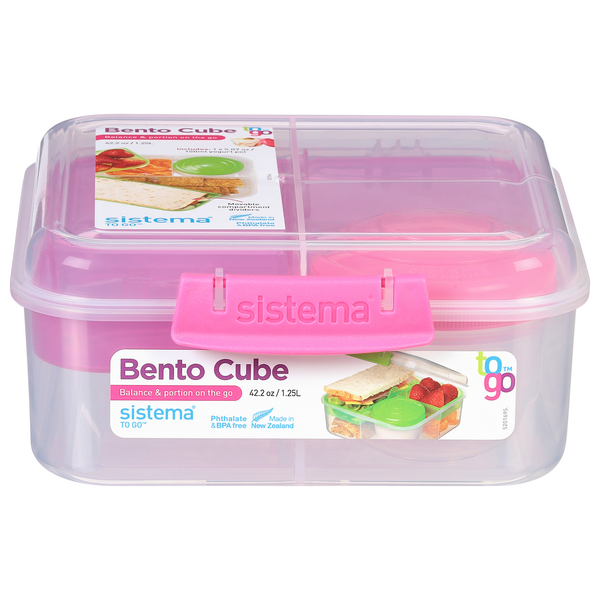 Sistema To Go Bento Cube Pink