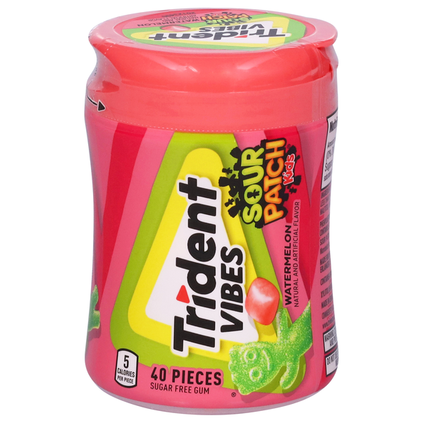 Trident Vibes Sugar Free Sour Patch Kids Watermelon Gum