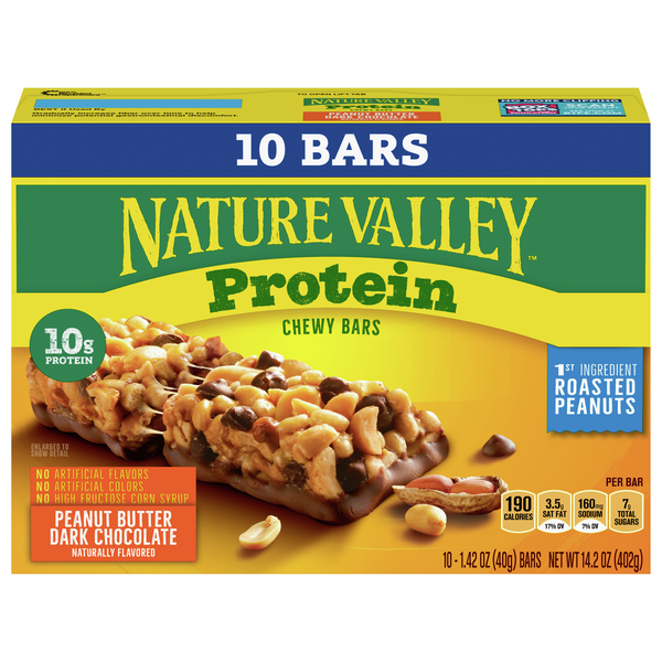 Save on Nature Valley Protein Chewy Bar Peanut Butter Dark Chocolate