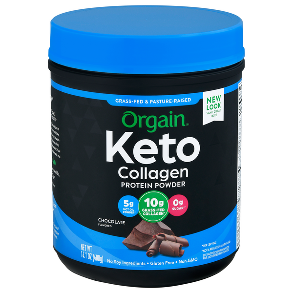 Save on Orgain Keto Collagen Protein Powder Chocolate Gluten Free Order