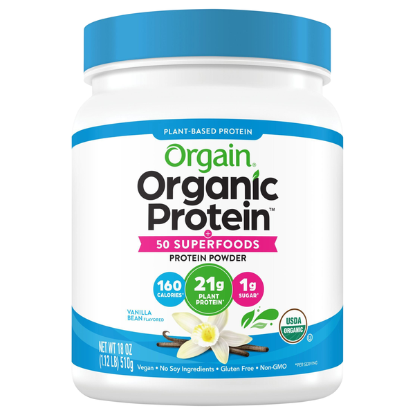 Orgain Organic Vanilla Bean 21g Plant-Based Protein Powder