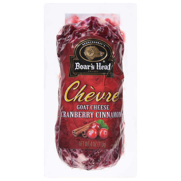 Save on Boar's Head Cranberry Cinnamon Chevre Goat Cheese Order Online