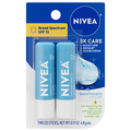 Nivea Smoothness Lip Care + SPF 15 Sunscreen - 2 ct