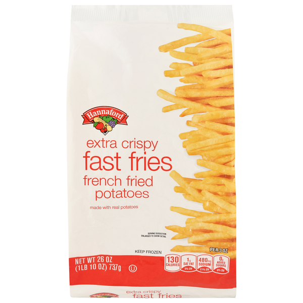 Hannaford Extra Crispy Fast Fries French Fried Potatoes Frozen