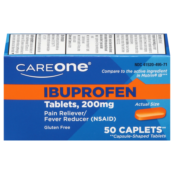 CareOne Ibuprofen Pain Relief 200 mg Caplets