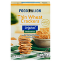Food Lion Reduced Fat Original Thin Whole Grain Wheat Crackers