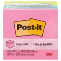 3M Post-it Notes Cube Assorted Colors 3 X 3 Inch - 400 Sheets/Pad