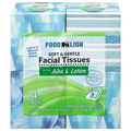 Food Lion 3-Ply Facial Tissues with Aloe & Lotion - 60 ct ea - 4 pk