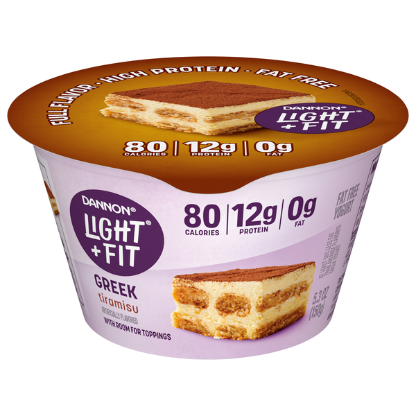 Dannon Light + Fit Fat Free Tiramisu Greek Yogurt Cup