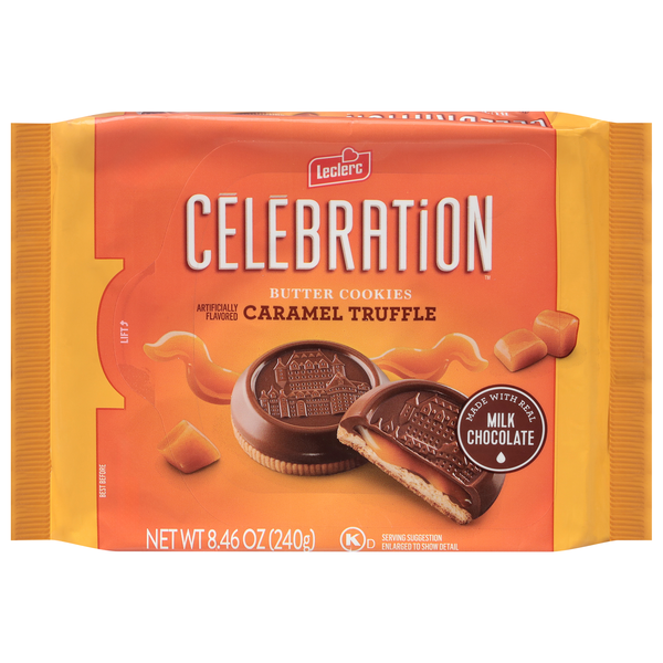 Leclerc Celebration Caramel Truffle Butter Cookies